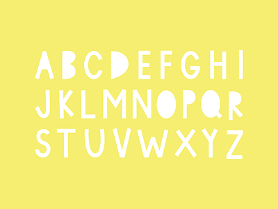 Alphabet alphabet fun lettering yellow