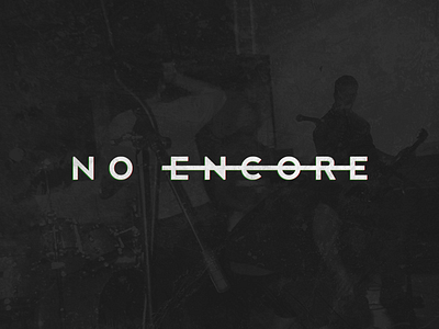 No Encore Promo band logo modern music no encore rock