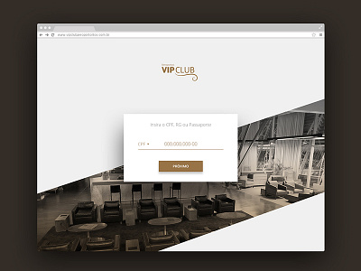 Vip Club Aeroportos airplane airport check in form login ui ux vip web