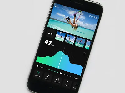 Revl One app action cam data kite sport video