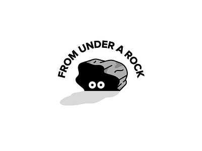 From Under A Rock doodle eyes i see you illo illustration leave me be rock under