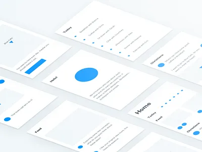 Minimalist Exercise 🏃🏻 branding chat circles geometry minimal mockup perspective planner ui design mobile