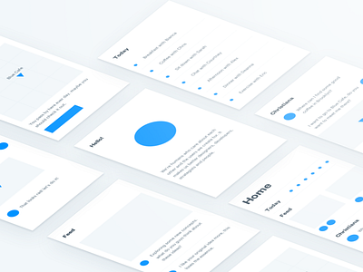 Minimalist Exercise 🏃🏻 branding chat circles geometry minimal mockup perspective planner ui design mobile