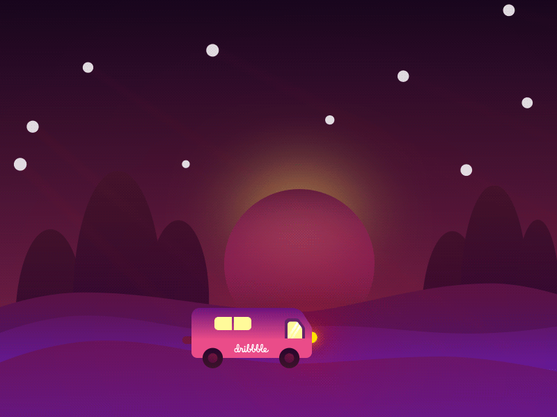 Hello dribbble~ bus