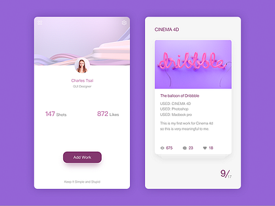 Works show app portfolio ue ui ux