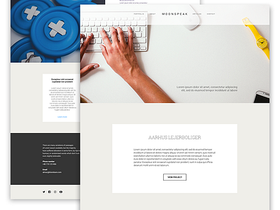Moonspeak website template landing page minimalism ui web design
