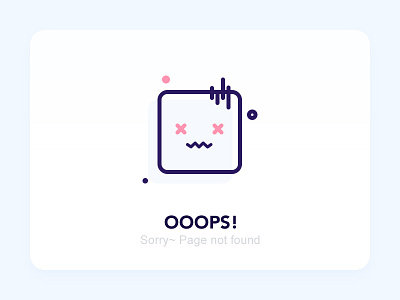 Icon Nodata Dribbble 404 app card error flat icon icons line lined ui uxweb