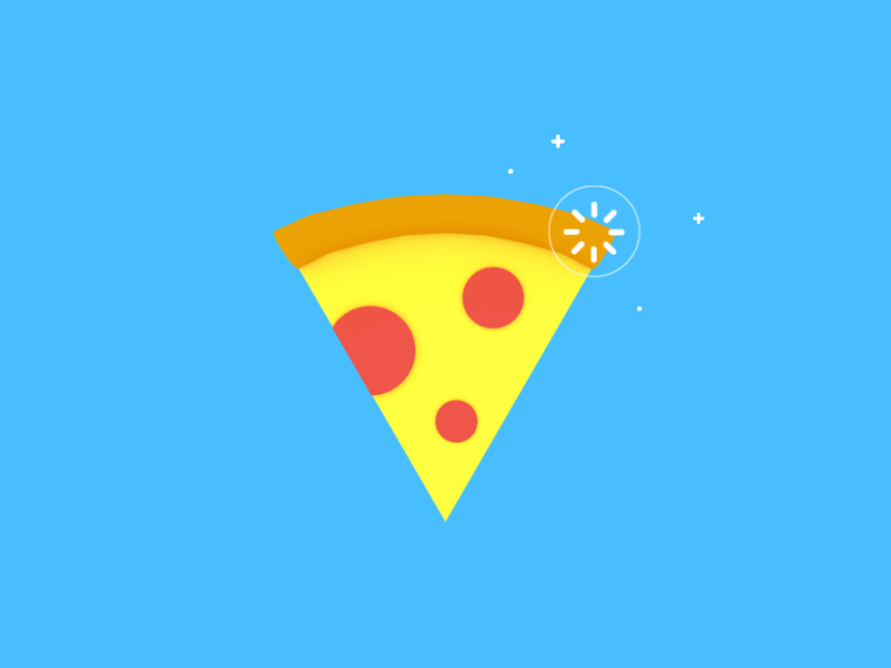 National Pizza Pie Day cheese flat food gif illustration pepperoni pizza project slice style tasty