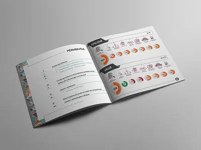 Brochure brochure icons infographics project