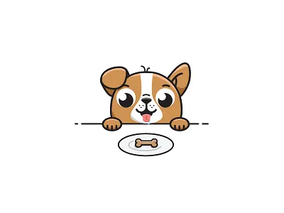 Snack time 🍪 🐶 cookie cute dog dog dog biscuit eat funny illustration pug puppy snack vector