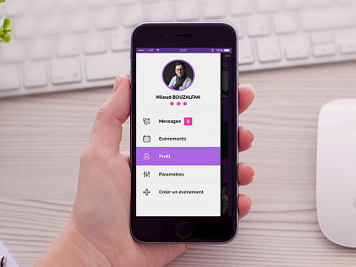 Home Party app Menu app design home menu party ui ux
