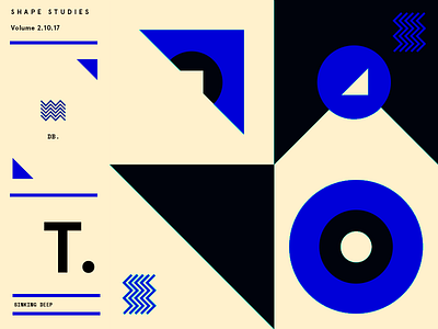 Shape Studies #2 brand design composition geometric patterns shapes type