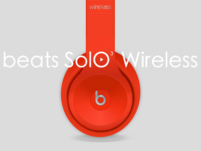 beats solo3 by sketch apple beats earphone headset mic red sketch solo3