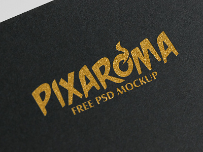 Free Golden Logo Mockup PSD design free freebie golden logo logo mockup mock up mockup psd template