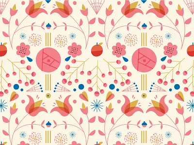 Pattern #wip flowers geometric illustrations pattern wip