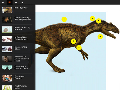 Digital Magazine interactive magazine table of contents toc