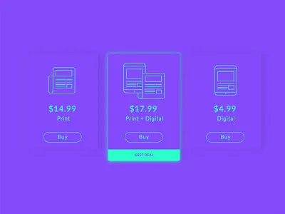 Pricing – Day 30 #DailyUI 30 daily dailyui interface pricing ui ux web website