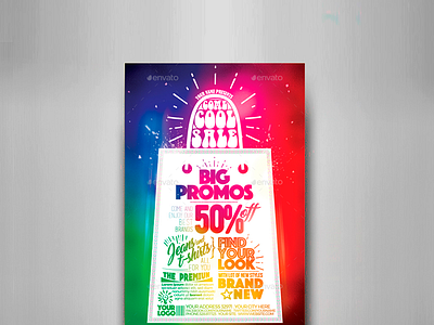 Sale Flyer Template band chic cute invitation metro modern multipurpose music musical night club sale shopping style