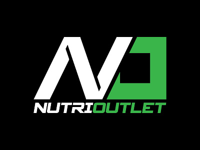 Nutri Outlet Logo athletic branding custom design fitness graphic identity lettering logo logos type typography