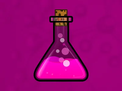 Love Potion # 3 bottle lab pink potion potion bottle sketch vector