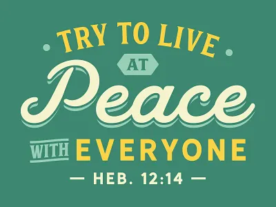 Peace minimal type typography