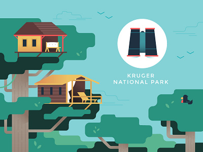 Kruger National Park binoculars kruger national park safari southern africa travel treehouse