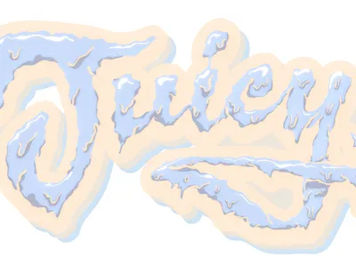 Juicy fun hand lettering experimental juicy type typography