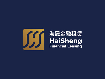 Haisheng financial golden h logo s