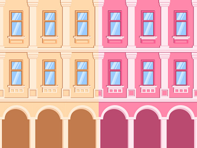 DollHouses art building color design home house illustration window