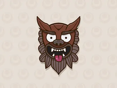 Okinawa Shisa badge character dog face icon illustration japan light lion shadow shisa