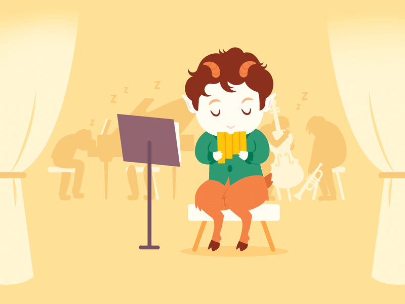 A Faun's Endearing Dilemma animation clumsy little monsters faun illustration music