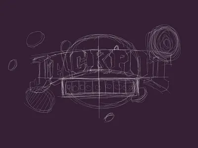 JACKPOT (Sketch) cha ching draft quick rough sketch