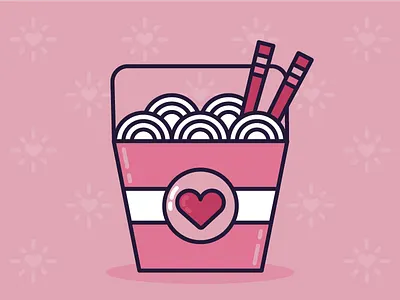 Sad Girls Valentine's Day Starter Pack: Item One asian chinese chopsticks food lo mein noodles sad girls single takeout valentines day