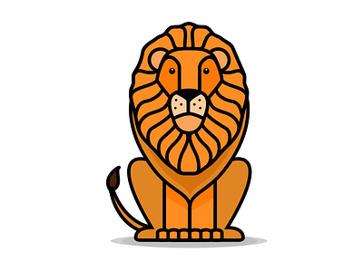 A lion among others illustration lion proud