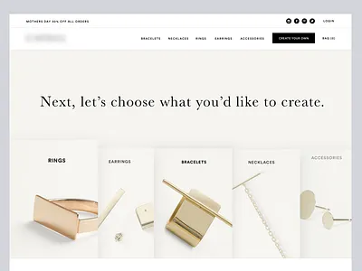 Jewlery Website design ecommerce fashion jewelry magento sales shopify squarespace web website