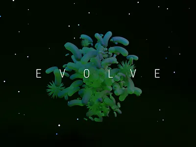 Evolve - 3/365 3d abstract design particles