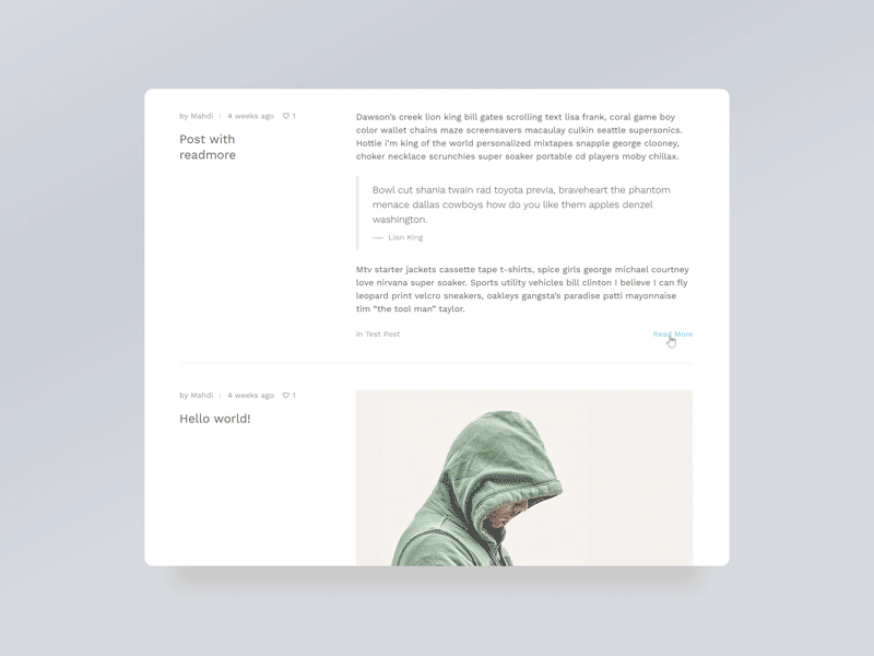 Hypermarket Ajax Post ajax post blog design hypermarket minimal woocommerce theme wordpress blog