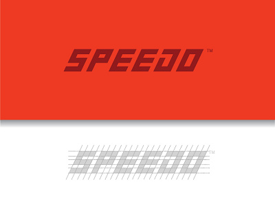Speedo grid logo orange speed speedo