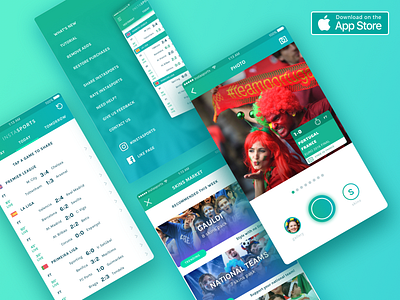 Instasports App android app camera football game ios mobile photo scores soccer sports