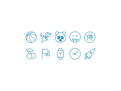 Revamped iOS emoji categories app design illustrator photoshop ui ui design vector