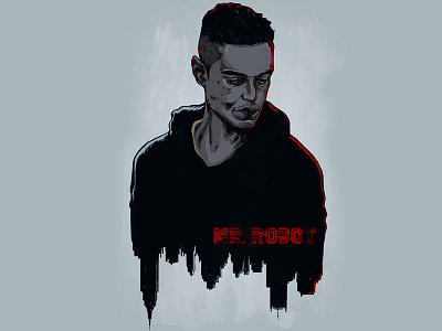 Mr. Robot digital illustration illustration mr. robot people portrait poster tv series