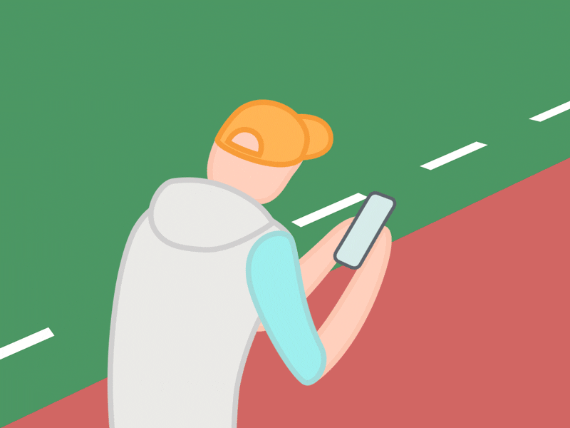 hi there! animation debut dribbble dude first headshot