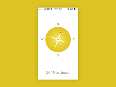 Daily UI #020 app compass daily ui ui