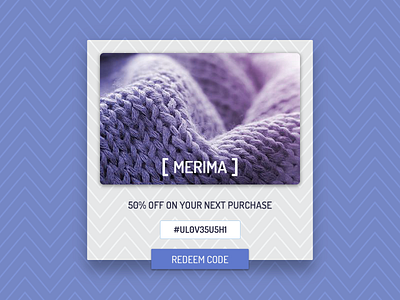 Daily Ui 61- Redeem Coupon coupon daily ui design pattern redeem ui ux web