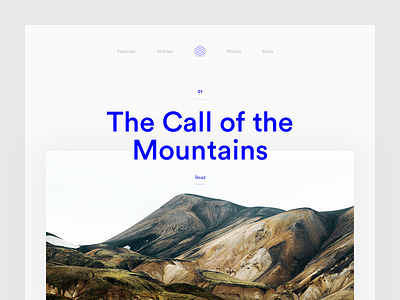 The Call of the Mountains calling clean editorial landscape magazine minimal mountains munich type typography