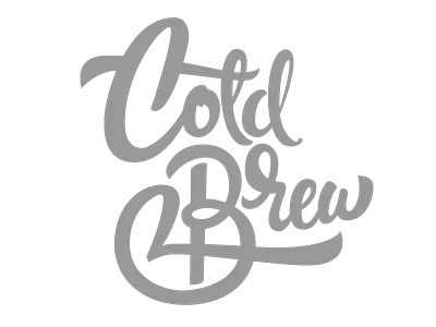 Cold Brew coffee cold brew lettering