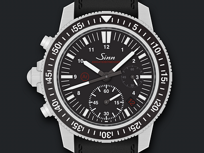 Sinn EZM 13 Watch Icon automatic icon illustration sinn sinn ezm 13 sketch sketchapp vector watch