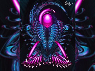 ALL SEER abstract art artwork colorful creative digital futuristic painting