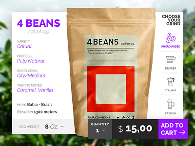 #6 card coffee store ui