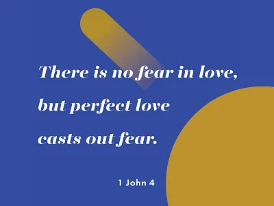 Verses project: Perfect love (4) 1 john bible blue circle gradient lost type majesti banner verse yellow
